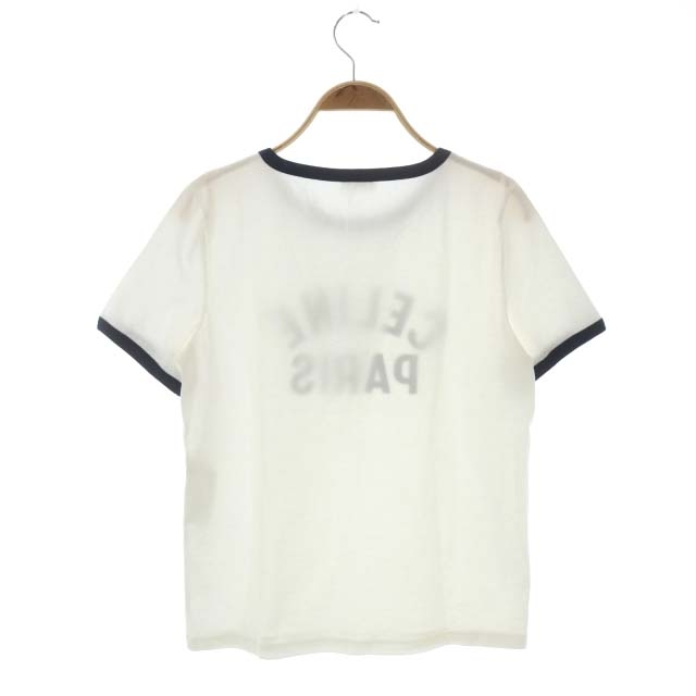 セリーヌ CELINE PARIS ロゴ リンガーTシャツ カットソー 半袖 プル  