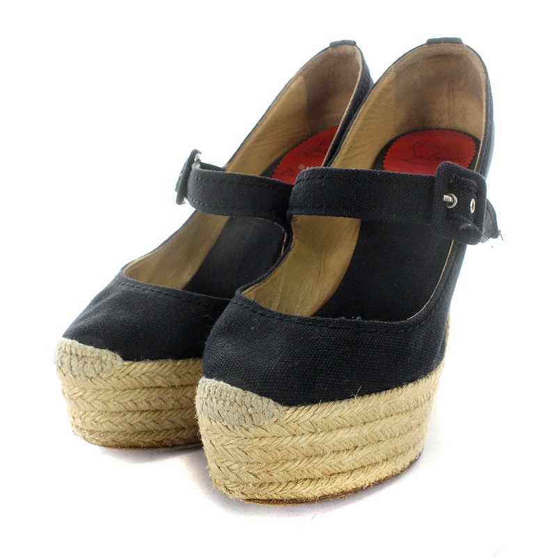 クリスチャンルブタン Christian louboutin パンプス ウェッジソール 