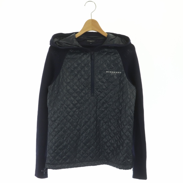 バーバリーゴルフ BURBERRY GOLF キルティング 切替 ハーフジップ 