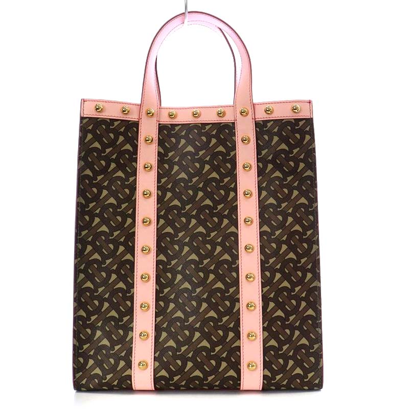 バーバリー BURBERRY スモール モノグラムプリント Eキャンバス ポート 