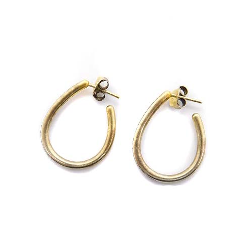 ジュリーサンドロー JULIE SANDLAU 925 YG INFINITY PEAR HOOP フープ  
