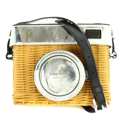 ケイトスペード KATE SPADE カメラ型 かごバッグ ショルダーバッグ  