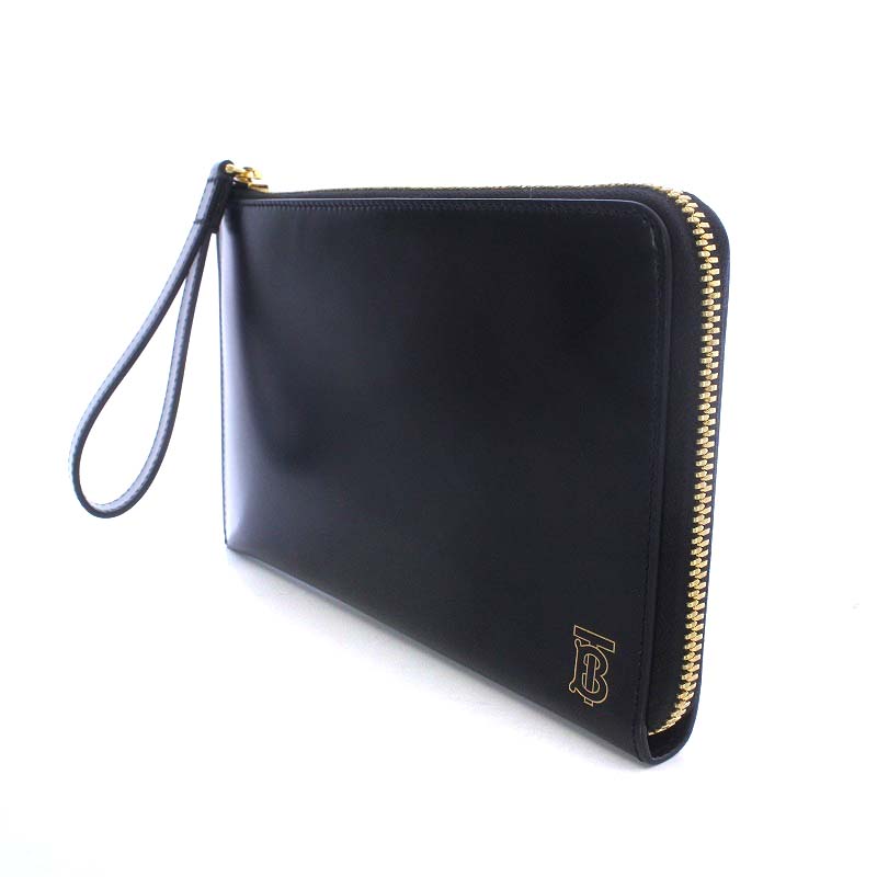 バーバリー BURBERRY NOLAN TBロゴ レザー L字ファスナー 長財布