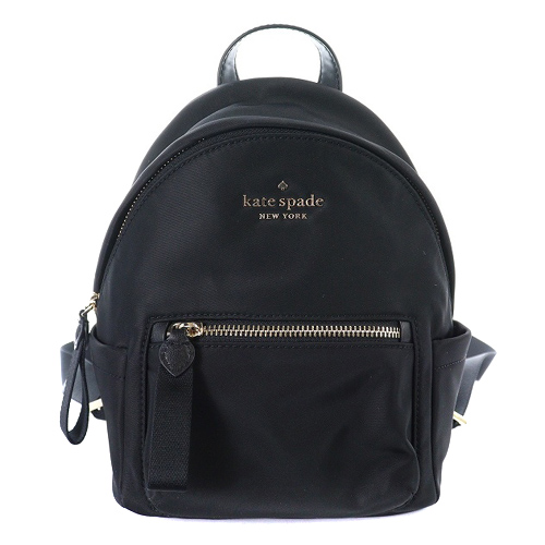 ケイトスペード KATE SPADE ナイロン ミニリュック ロゴ 黒 ブラック 