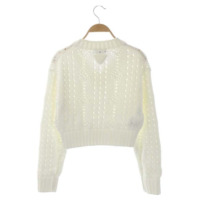 プラダ PRADA 22SS コットンクロップドニット カットソー プルオーバー 