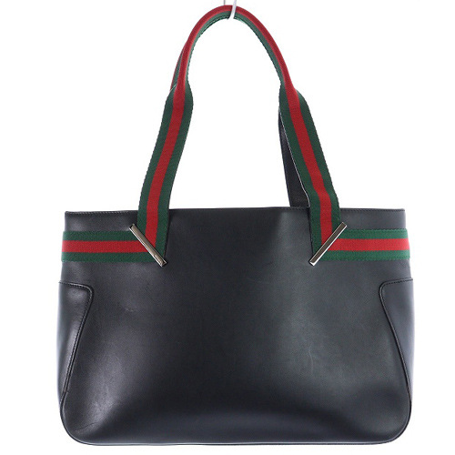 グッチ GUCCI シェリーライン レザートートバッグ ハンドバッグ