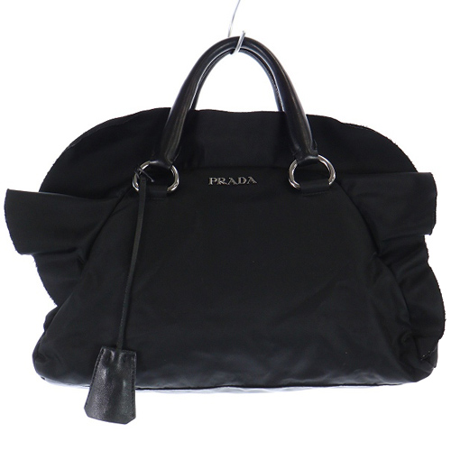 プラダ PRADA ハンドバッグ トートバッグ テスートナイロン フリル 