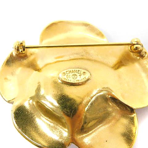 シャネル CHANEL 00T ヴィンテージCCロゴカメリア&パールモチーフ  