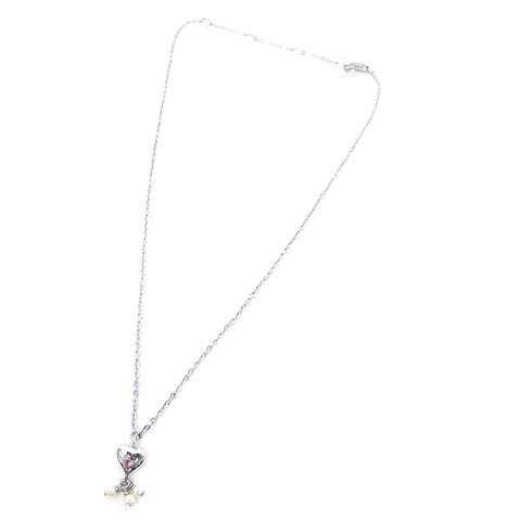 クリスチャンディオール Christian Dior ネックレス ハート パール 