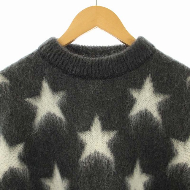 ルイヴィトン LOUIS VUITTON 19AW USAフラッグモヘアジャガードニット 