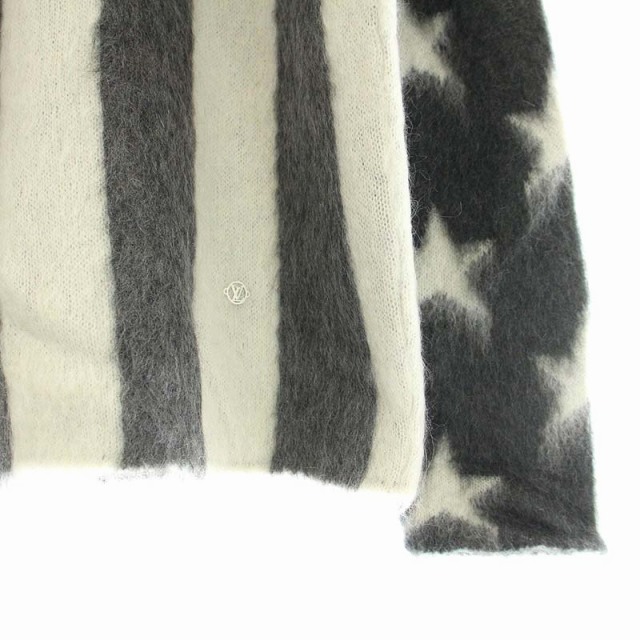 ルイヴィトン LOUIS VUITTON 19AW USAフラッグモヘアジャガードニット 