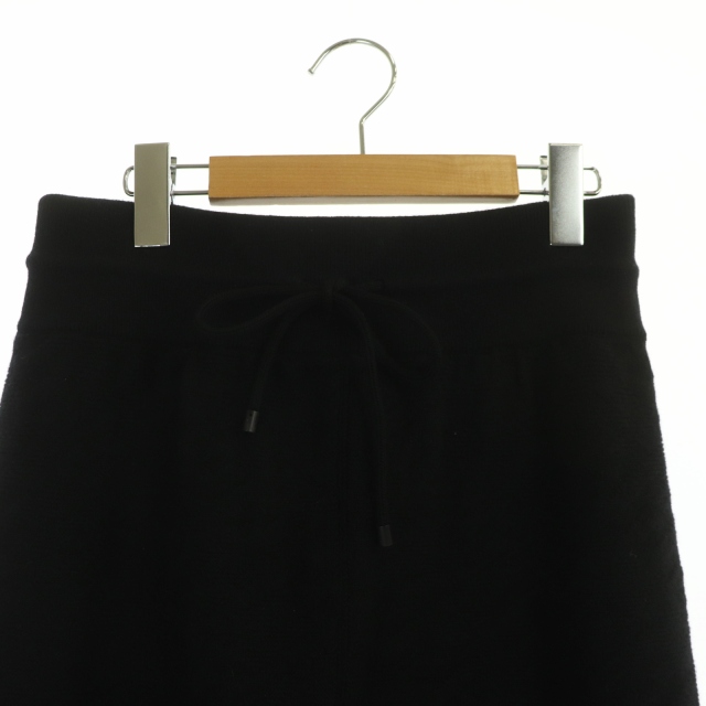 エルメス HERMES ウールニットジョガーパンツ テーパードパンツ 42 黒 