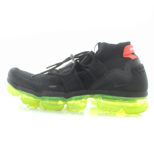 ナイキ NIKE Air Vapormax Flyknit Utility Black Volt Bright Crimson 