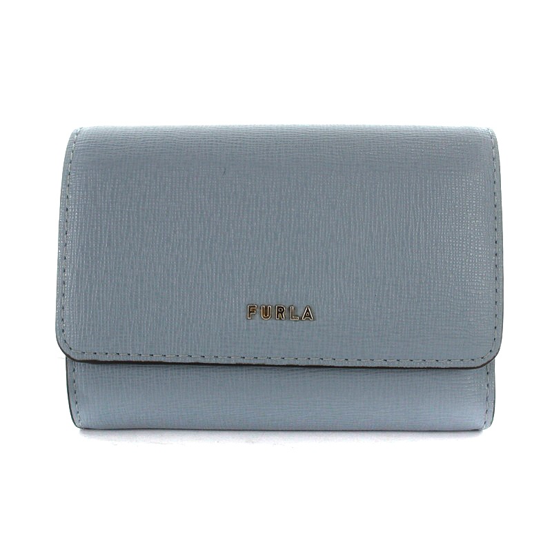 フルラ FURLA 財布 三つ折り レザー 水色 /AK29 レディース 170