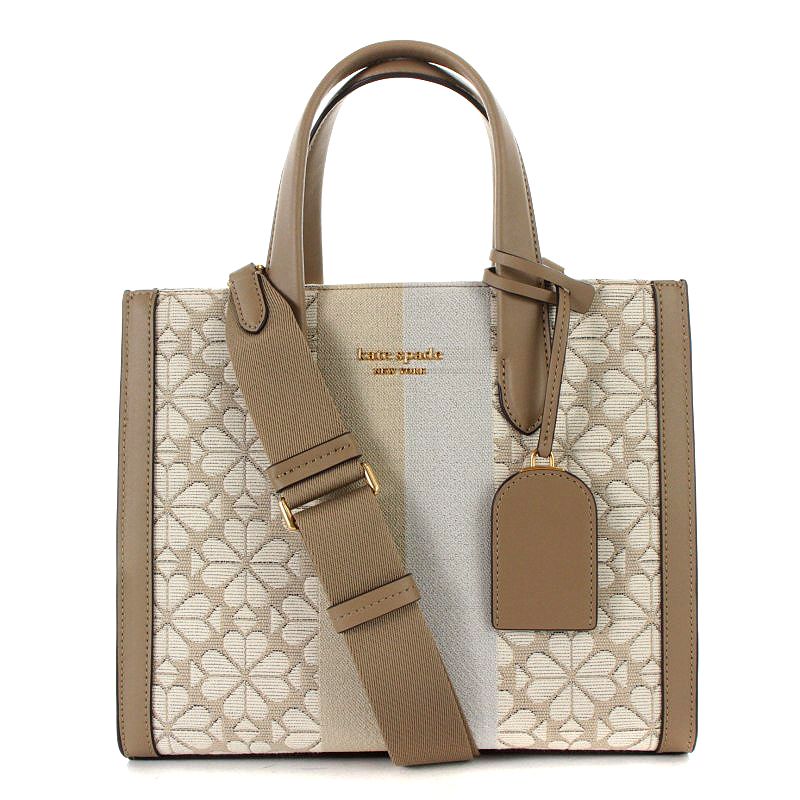 ケイトスペード KATE SPADE フラワー ジャカード ストライプ 