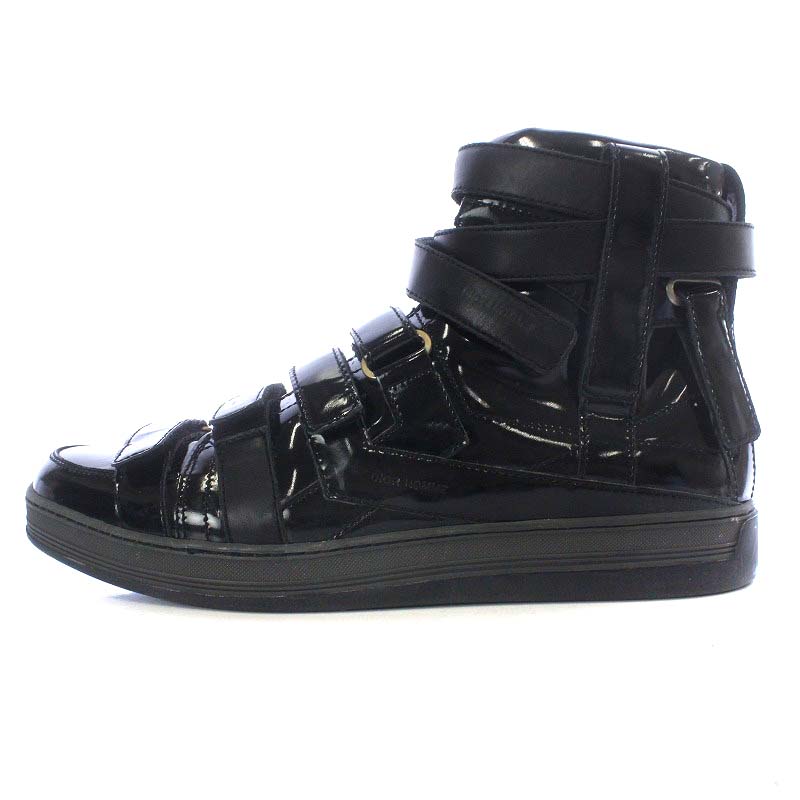 ディオールオム Dior HOMME スニーカー ハイカット ベルクロ エナメル 