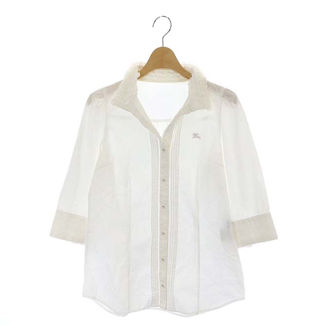 バーバリーブルーレーベル BURBERRY BLUE LABEL フリル 五分袖 