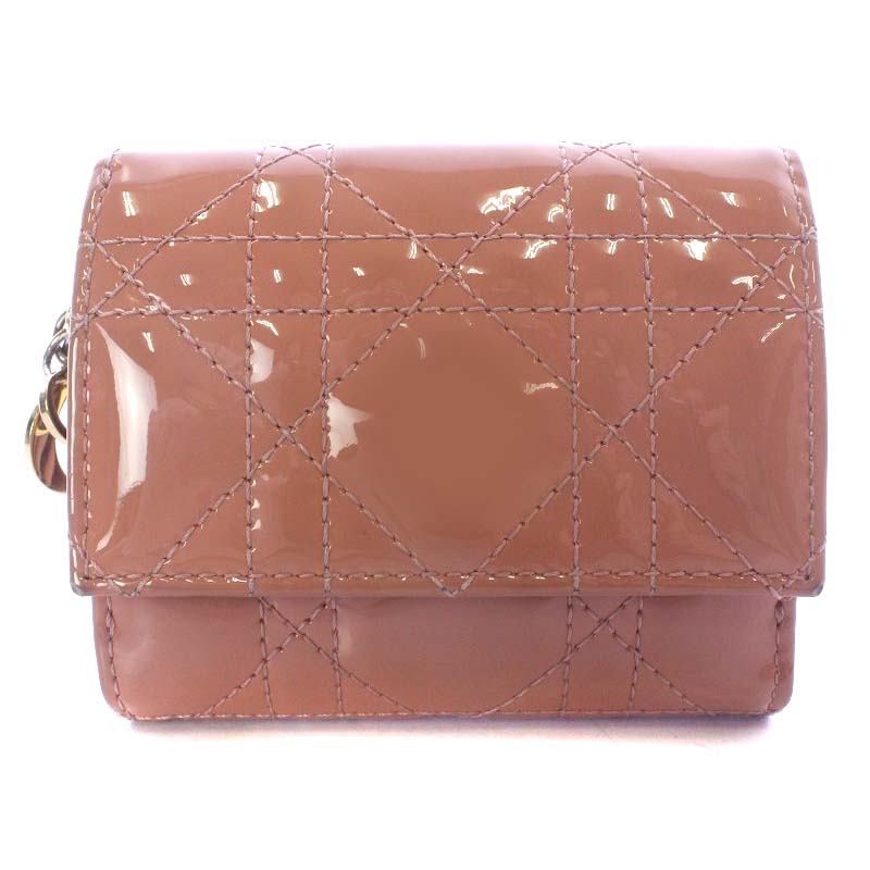 ディオール Dior 日本限定 LADY DIOR ロータスウォレット カナージュ 