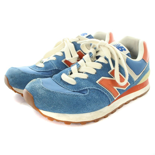 ニューバランス NEW BALANCE ML574LB スニーカー ロゴ スエード 切替 
