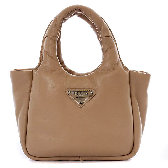 プラダ PRADA ソフト パデッドナッパレザー ミニハンドバッグ 2way  