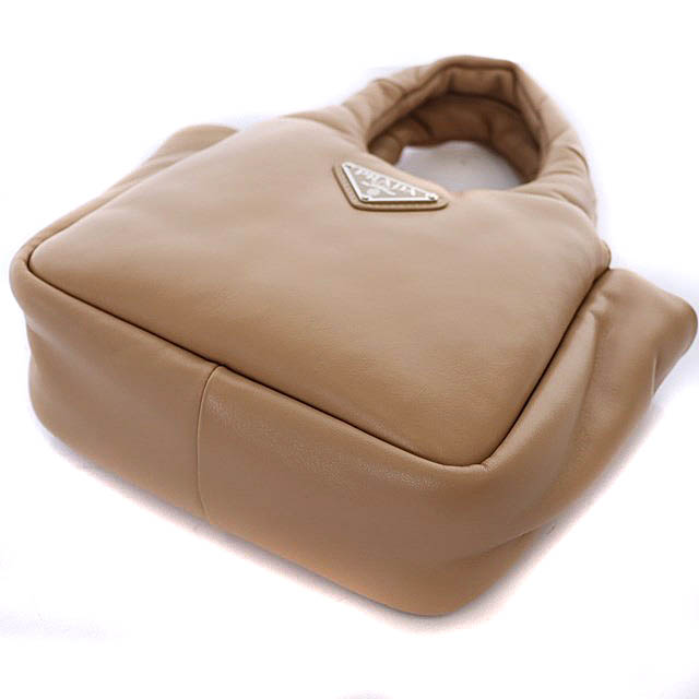 プラダ PRADA ソフト パデッドナッパレザー ミニハンドバッグ 2way 