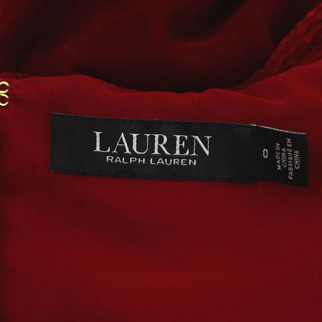 ローレンラルフローレン LAUREN RALPH LAUREN ベロア ワンピース V 