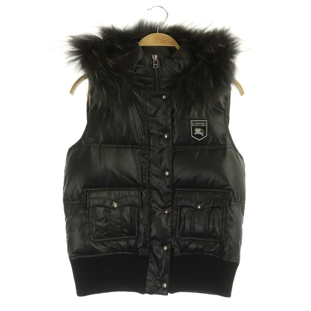 バーバリーブルーレーベル BURBERRY BLUE LABEL ファー付き フード 