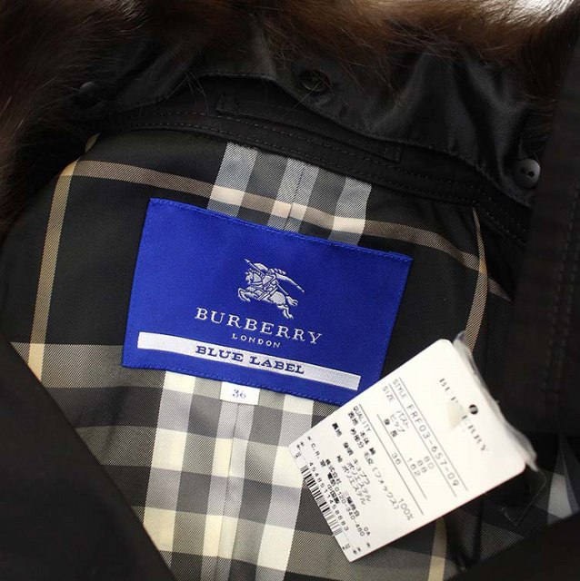 未使用品 バーバリーブルーレーベル BURBERRY BLUE LABEL フォックス  