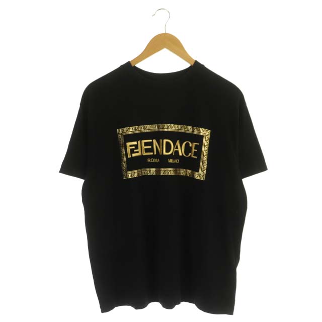フェンディ FENDI ×ヴェルサーチ VERSACE フェンダーチェ 22SS ロゴ T 