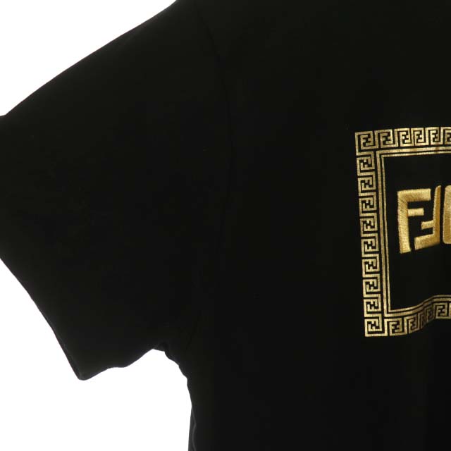 フェンディ FENDI ×ヴェルサーチ VERSACE フェンダーチェ 22SS ロゴ T  
