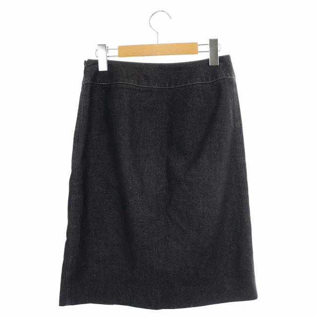 バーバリー ロンドン BURBERRY LONDON デニムスカート 台形 膝丈 内側