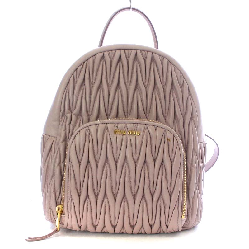 ミュウミュウ miumiu マテラッセ バッグ リュックサック バックパック  