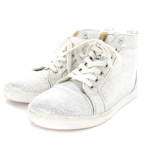 クリスチャンルブタン Christian louboutin グリッター ハイカット 