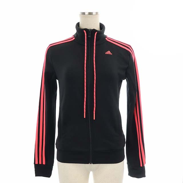 ADIDASジャージ上下セット レディース 黒/ピンク 美品 adidas ジャージ