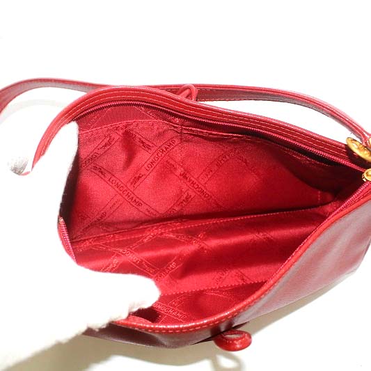 未使用品‼️ LONGCHAMP ハンドバッグ　ロゾS 2way レザー　赤 2025年最新】Yahoo!オークション -ロンシャン バッグ ロゾの中古