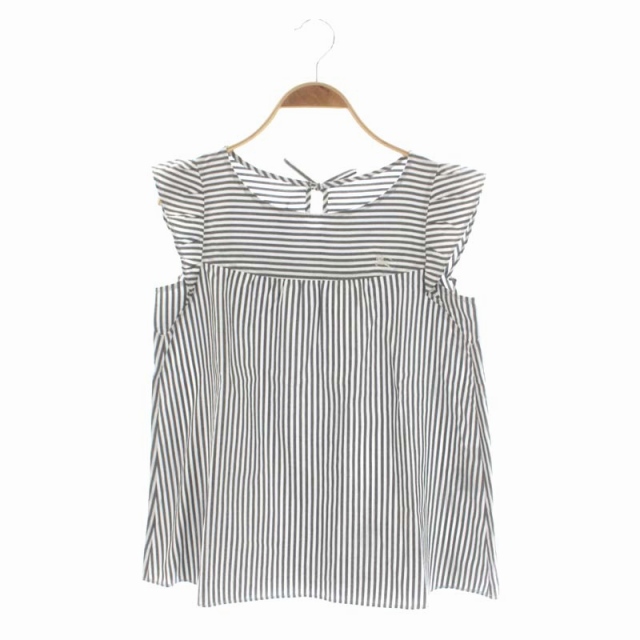 バーバリーブルーレーベル BURBERRY BLUE LABEL ボーダー袖フリル 