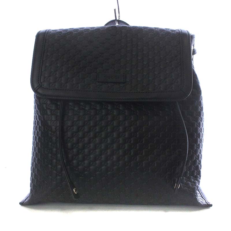 グッチ GUCCI マイクログッチシマ レザー バックパック バッグ 