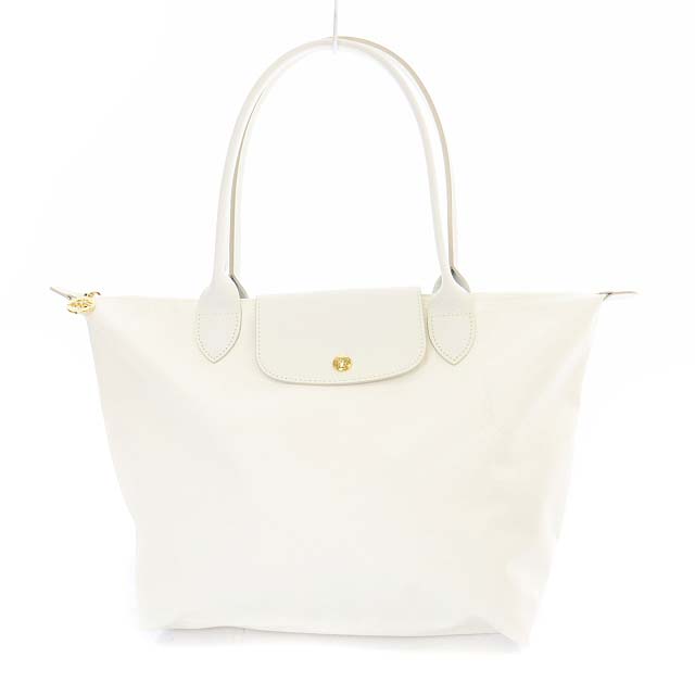 ロンシャン LONGCHAMP wil/m/02ルプリアージュナイロントートバッグ 白 
