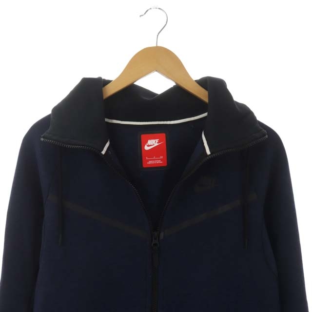 ナイキ◆NIKE◆テックフリース ジップパーカー ネイビー ロゴ ナイキ◇NIKE◇テックフリース ジップパーカー ネイビー ロゴ