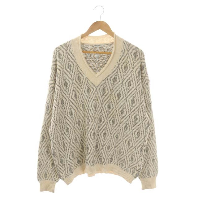 希少 ビンテージ イタリア製 ジョルジオアルマーニ 柄編み ウール ニット 楽天市場】80s ジョルジオアルマーニ GIORGIO ARMANI ウール×アルパカ