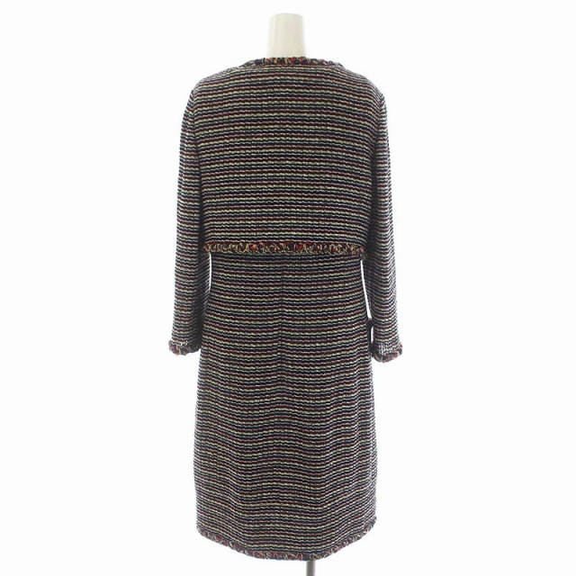 シャネル CHANEL セットアップ 上下 マルチカラーツイードワンピース  