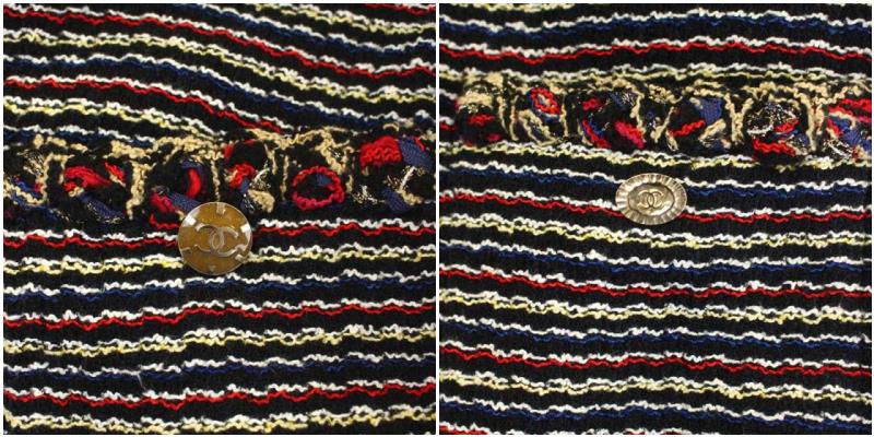 シャネル CHANEL セットアップ 上下 マルチカラーツイードワンピース  