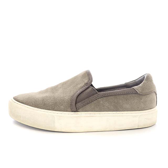 アグ UGG スリッポン スニーカー スエード USA7 24.0cm ベージュ 