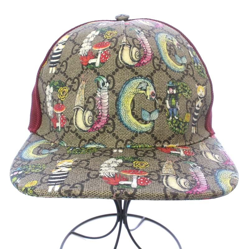 グッチ GUCCI ヒグチユウコ キャップ 帽子 チルドレンズ アニマルロゴ 