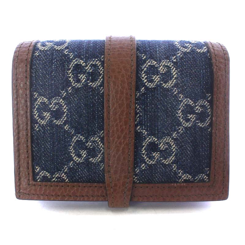 グッチ GUCCI ジャッキー 1961 GGデニム カードケース ウォレット 財布 