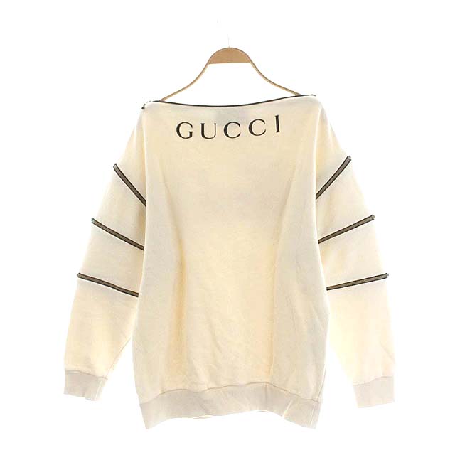 グッチ GUCCI ジップ付きロゴスウェット トレーナー 長袖 XS グッチ GUCCI ジップ付きロゴスウェット トレーナー 長袖 XS