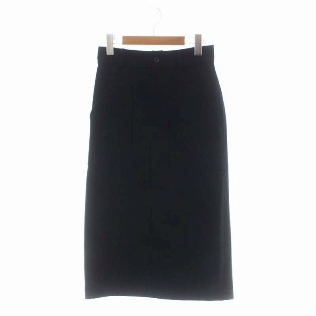 ウィムガゼット Whim Gazette ウールスカート ロング タイト 36 黒  