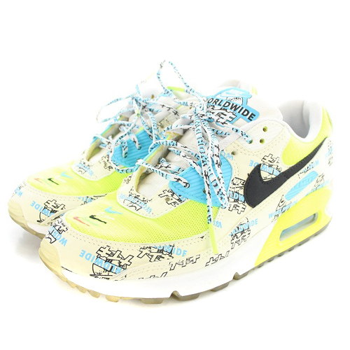ナイキ NIKE WORLD WIDE PACK AIR MAX 90 SE WHITE KATAKANA ワールド 