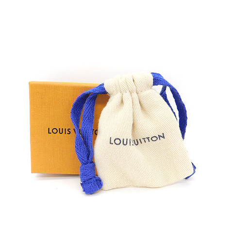 ルイヴィトン LOUIS VUITTON ブックル・ダミエLVピアス 両耳用 ロゴ 黒  