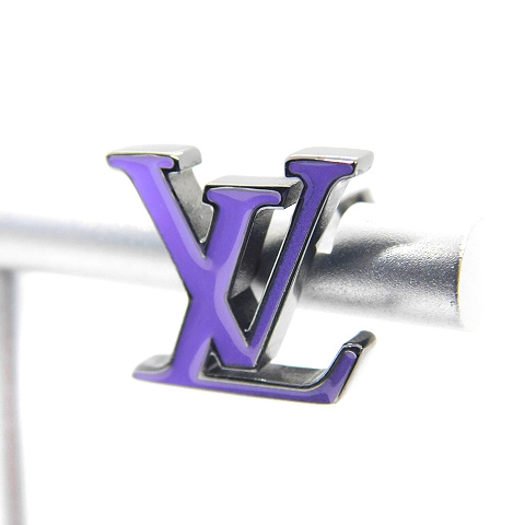 ルイヴィトン LOUIS VUITTON ブックルモノグラム ビーズ ピアス リング  